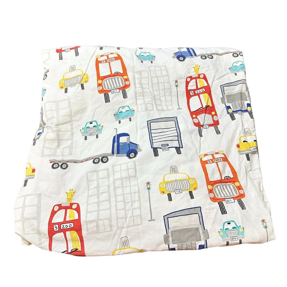 Pottery Barn Kids City London Transportation Fitted Sheet Full